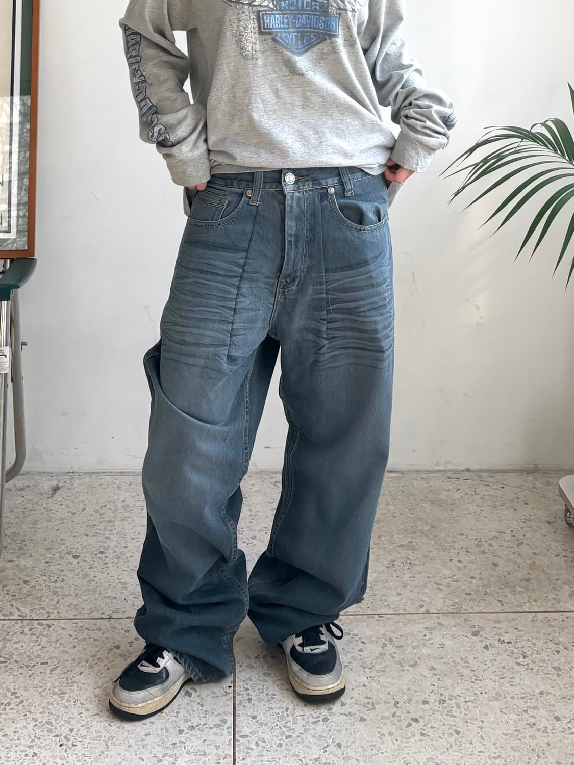 90‘s Old School 캣워싱 힙합팬츠 상품이미지3