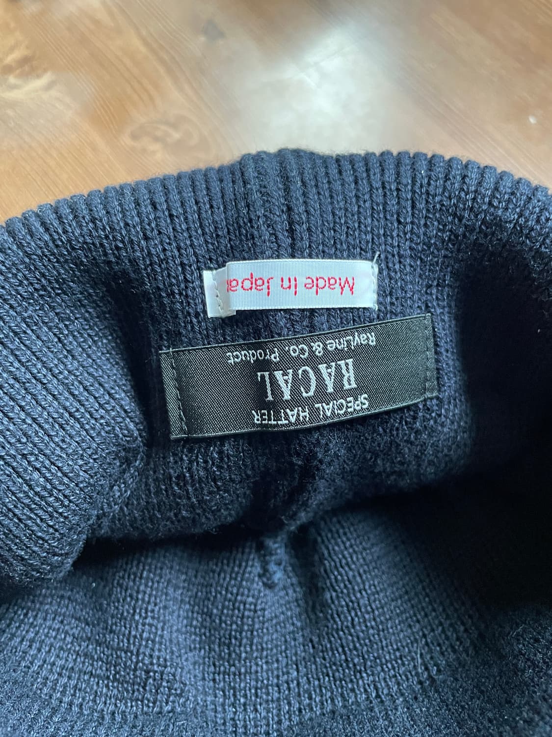 os RACAL ROLL KNIT 비니 네이비 상품이미지2