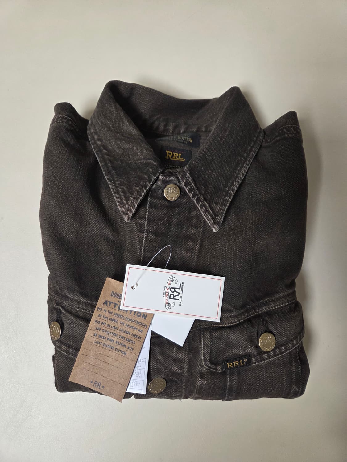 더블알엘 RRL LOT 271 코리아 익스클루시브 데님 자켓 S 새상품 상품이미지6