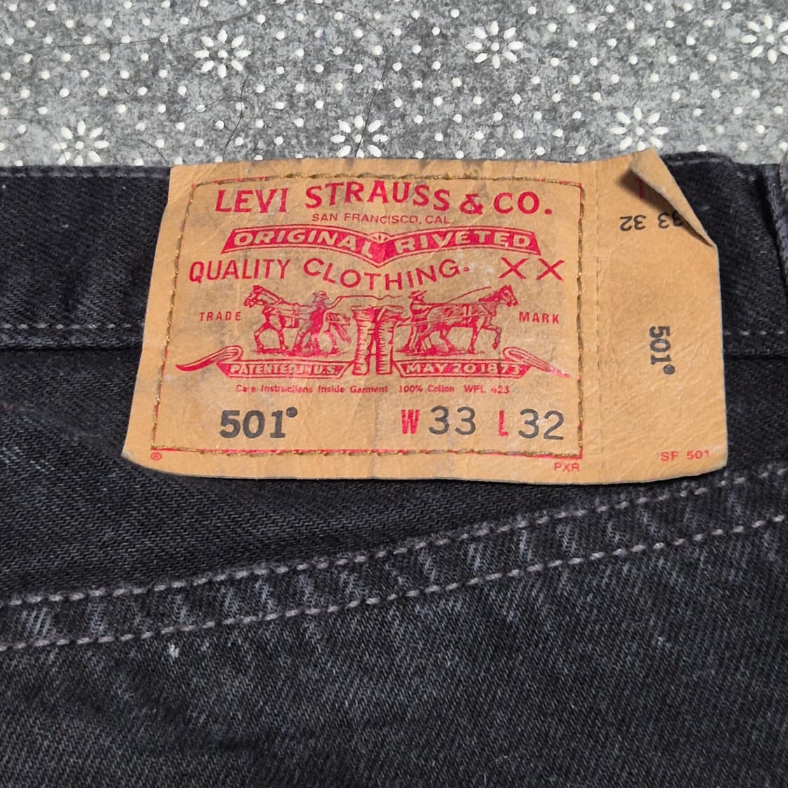 [33]리바이스 501 블랙 - 384 상품이미지3