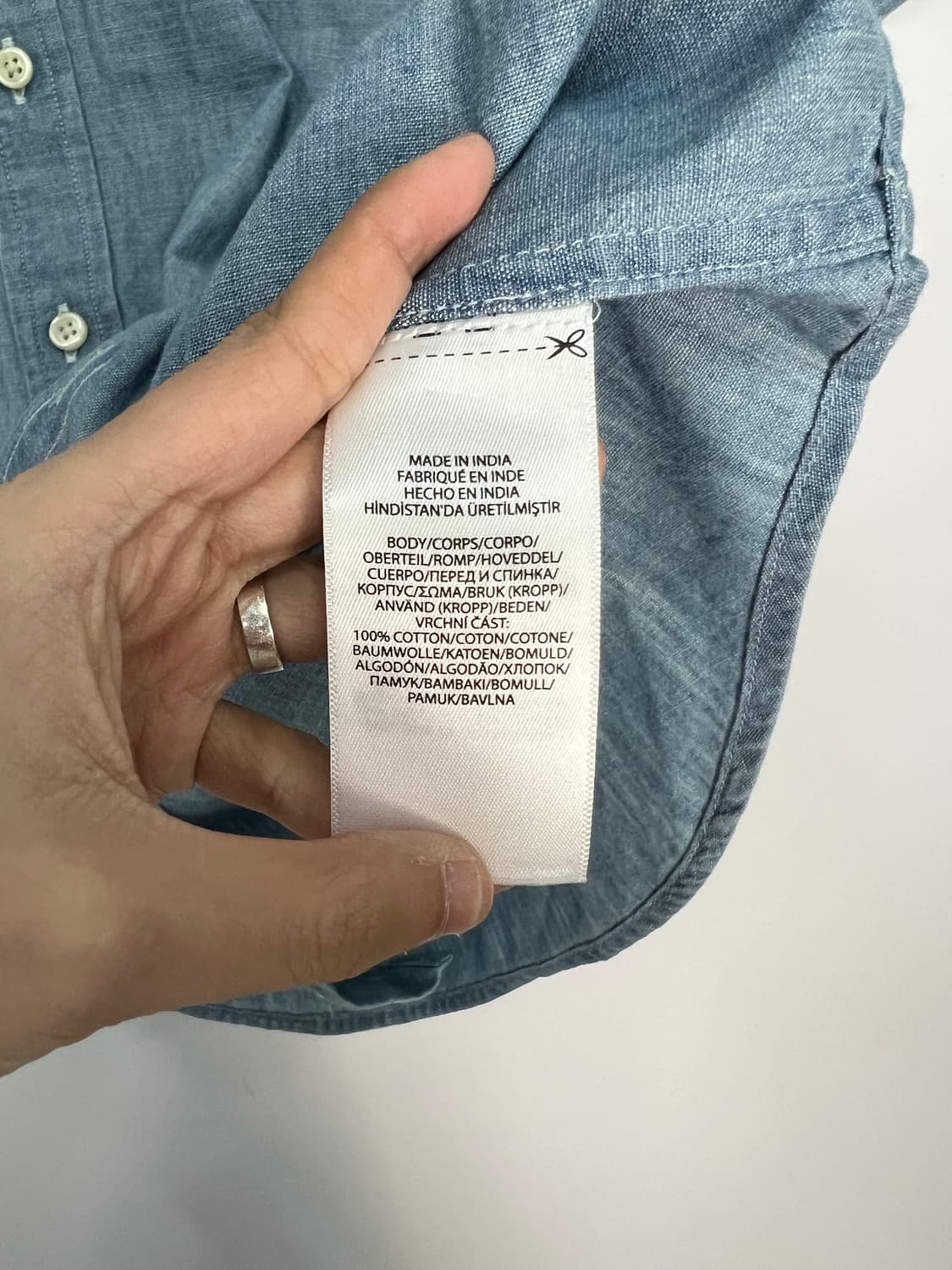 폴로 연청 셔츠 상품이미지3