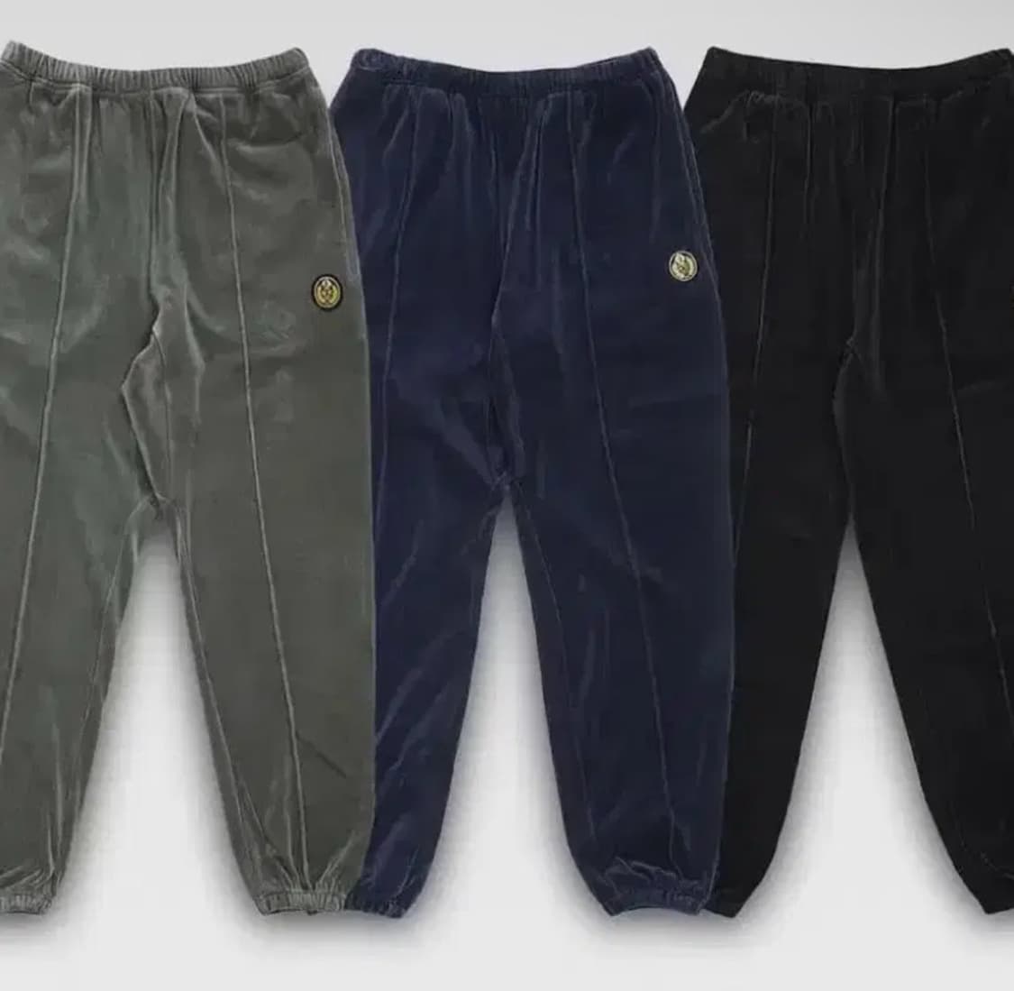 헤리티지플로스 벨루어 와펜 조거팬츠 그레이 상품이미지1