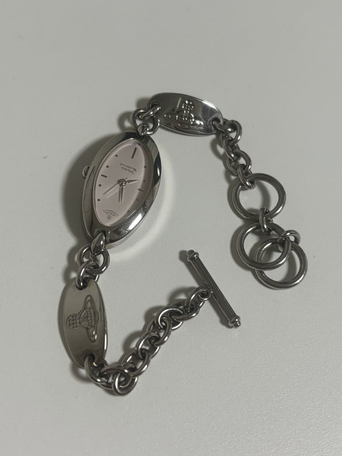 비비안웨스트우드 분홍색 팔찌 시계 상품이미지1