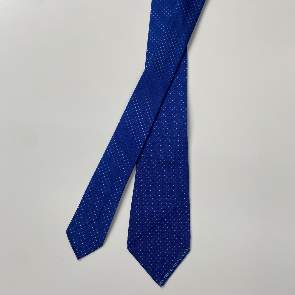 샤넬(CHANEL) 영문로고 명품 정품 넥타이 상품이미지2