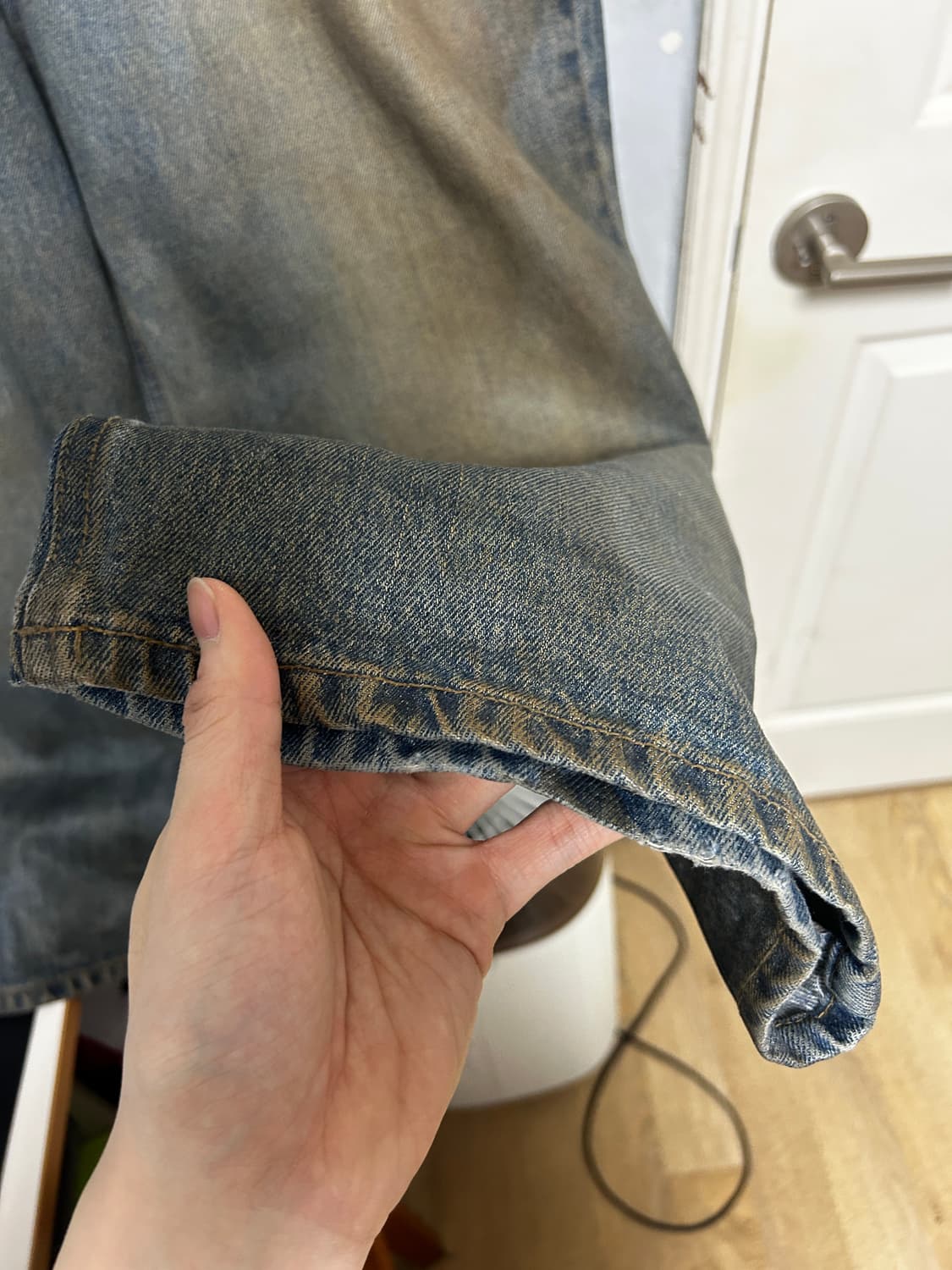 Project gr 코티드 백워드 데님 1사이즈 상품이미지4