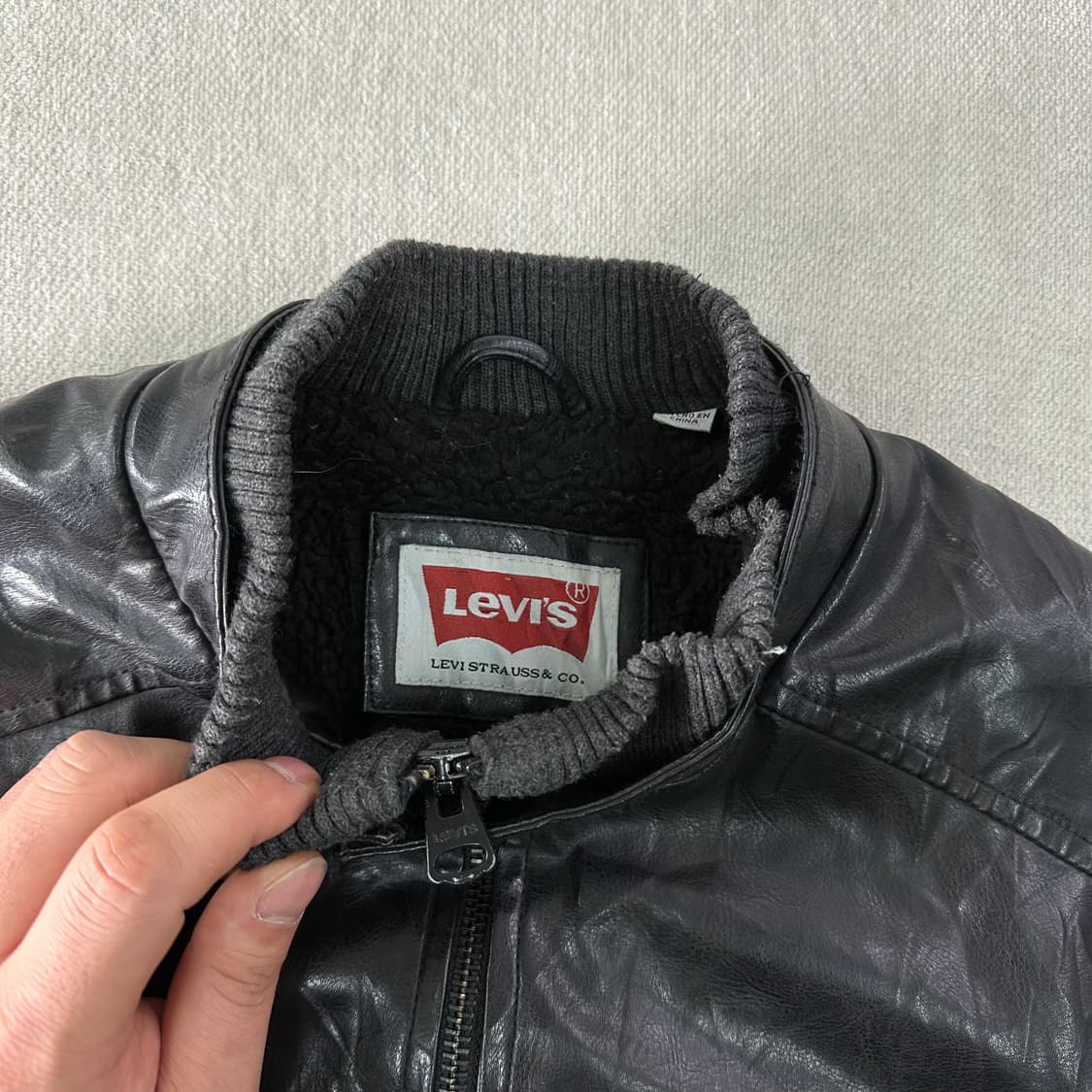 95 리바이스 00s 가죽 라이더 자켓 상품이미지2