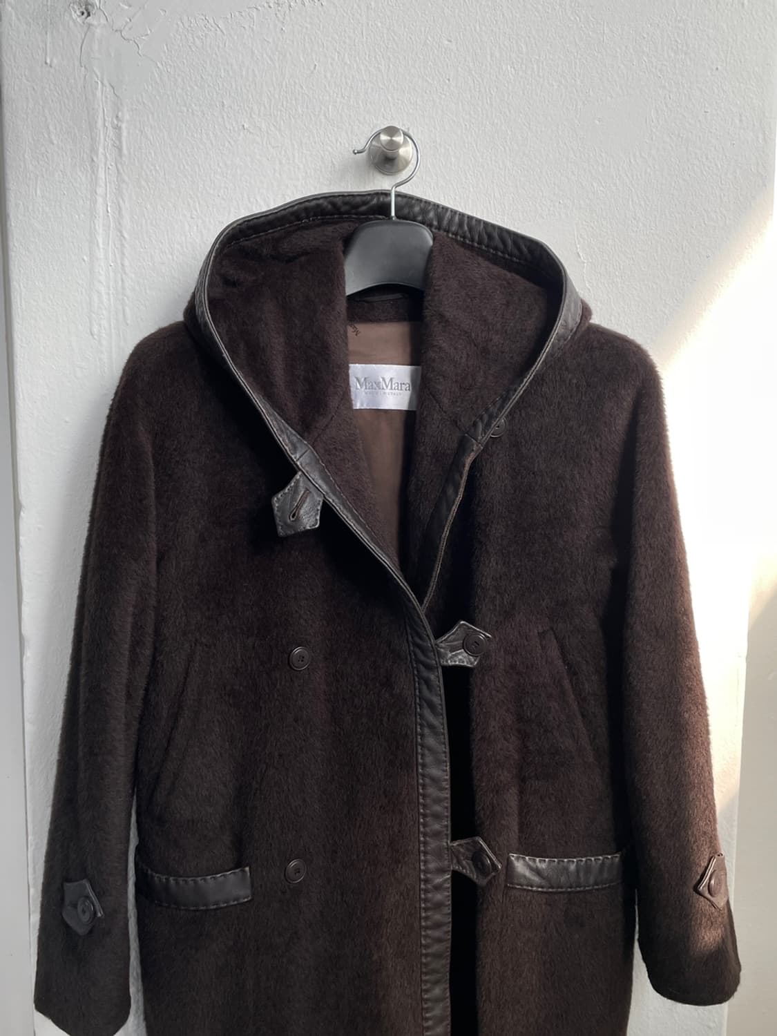 막스마라 알파카 후드 코트  상품이미지1