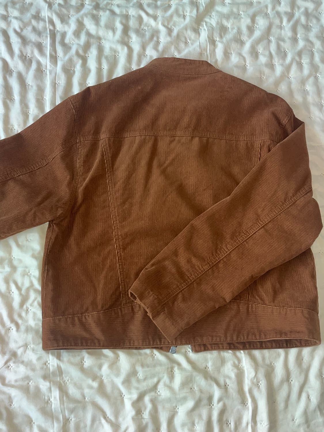 키뮤어 빈티지 워싱 코튼 코듀로이 바이커 자켓_카멜 상품이미지5