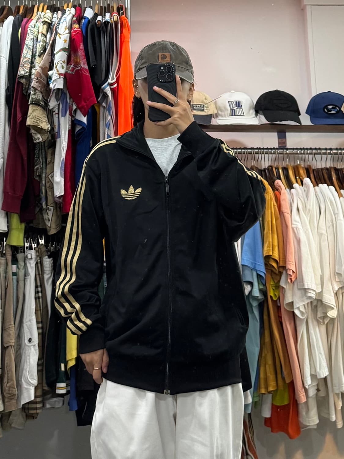 10s 아디다스 파이어버드 져지 블랙 골드 상품이미지6