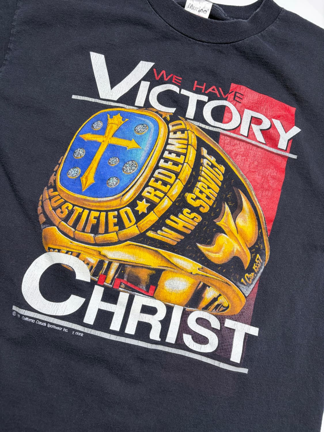 90s Jesus Tee (black) 상품이미지5