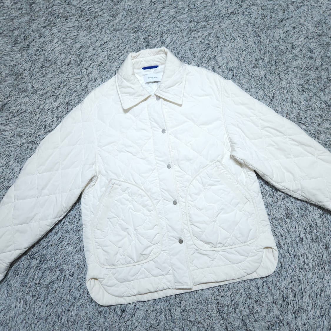 구호플러스) Free 퀄티드 패딩자켓 아이보리 / 왕눈이샵 상품이미지2