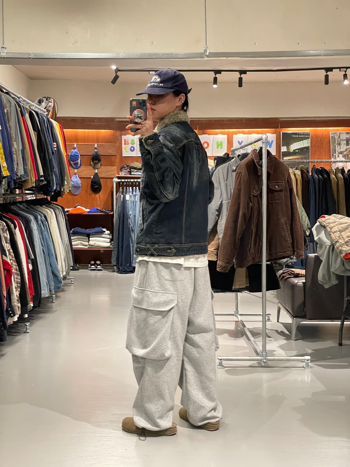 빈티지 데님 쉐르파 자켓   상품이미지5