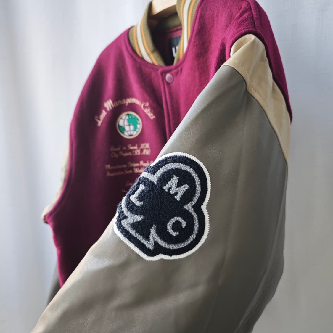 LMC 엘엠씨 팀 울 바시티 자켓 버건디 L 상품이미지4