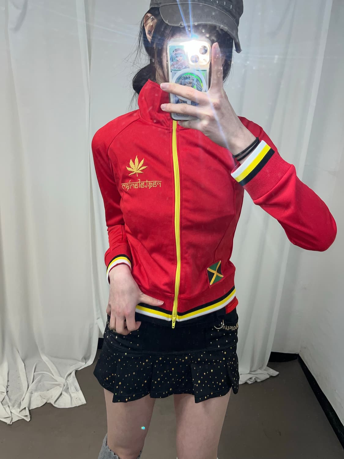 00‘s 레드 큐빅 져지 상품이미지3