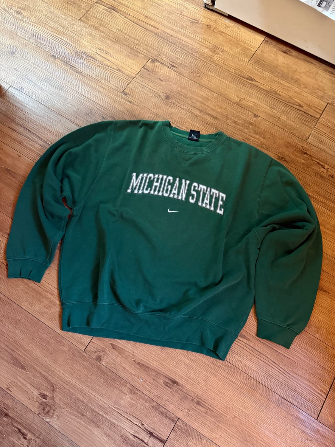 00s 나이키 스웻셔츠 자수로고 그린 L 상품이미지1