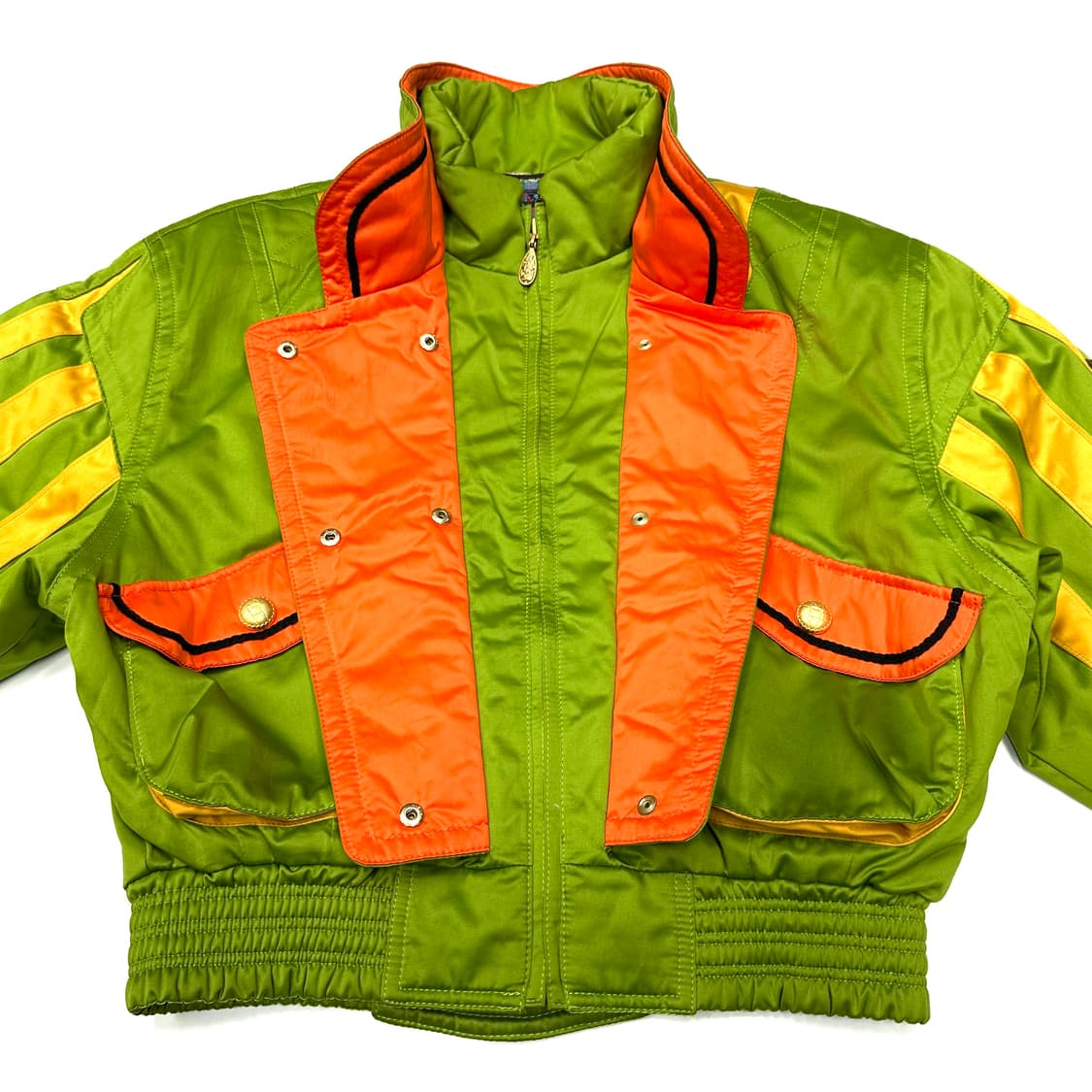 Lime green vintage retro bomber 상품이미지3