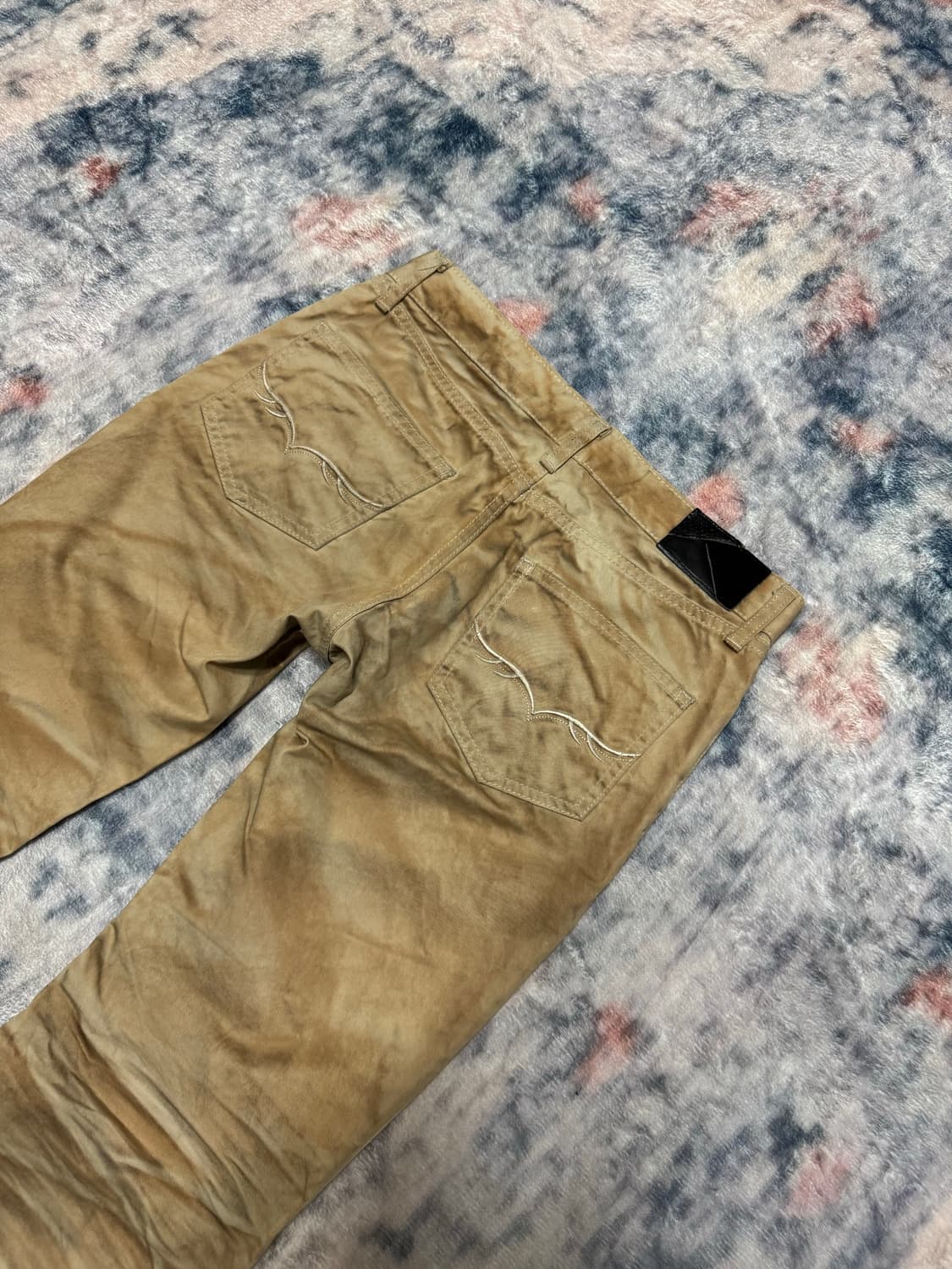 Fuga 00s beige whisker boot cut pants 상품이미지8