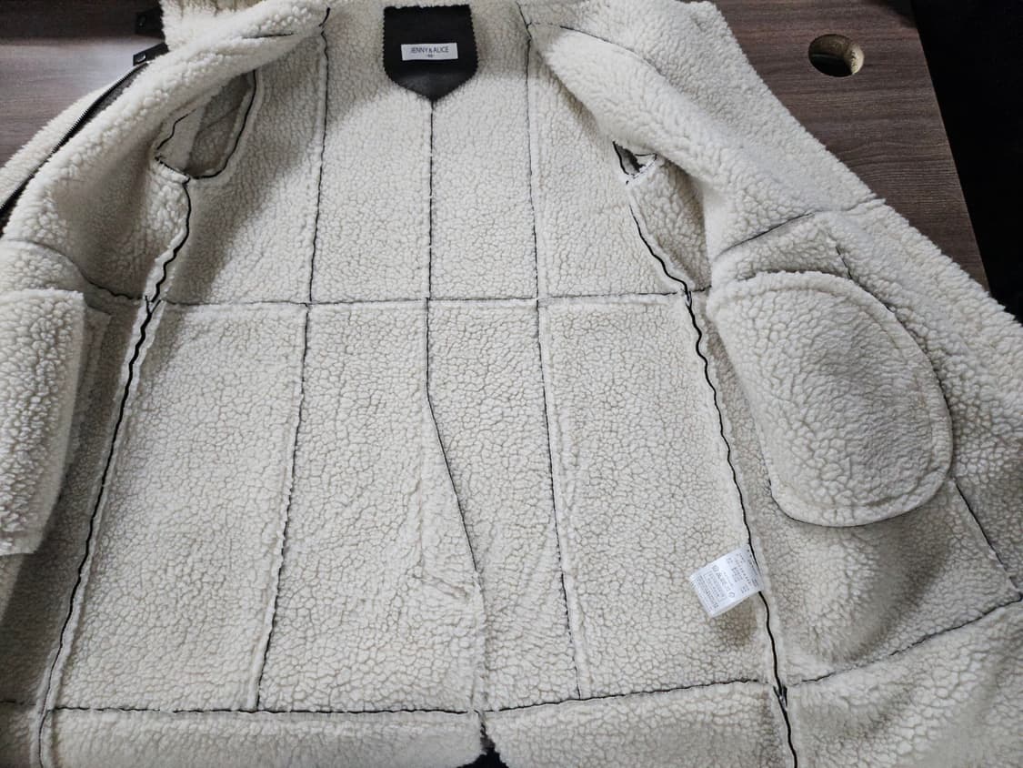 무스탕 롱 코트 브라운 66 상품이미지6