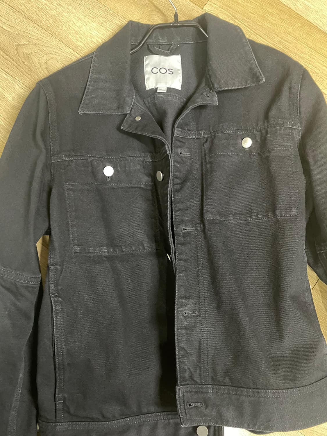 Cos 코스 데님 트러커 자켓 블랙 상품이미지2