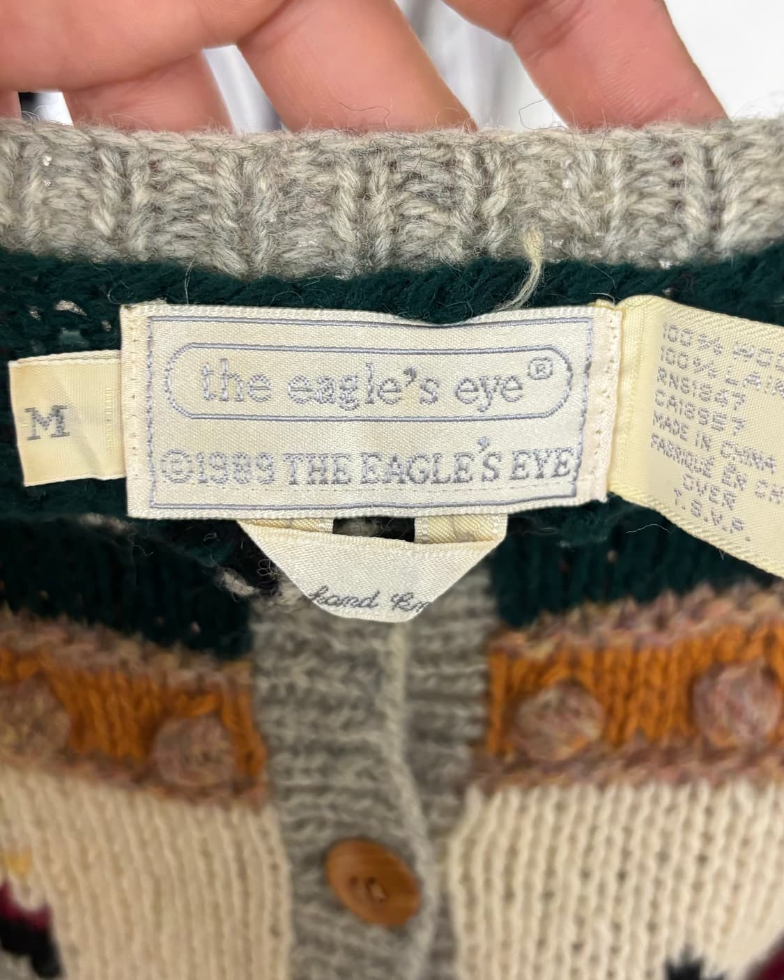 디 이글스 아이 노벨티 핸드 니트 가디건 상품이미지7