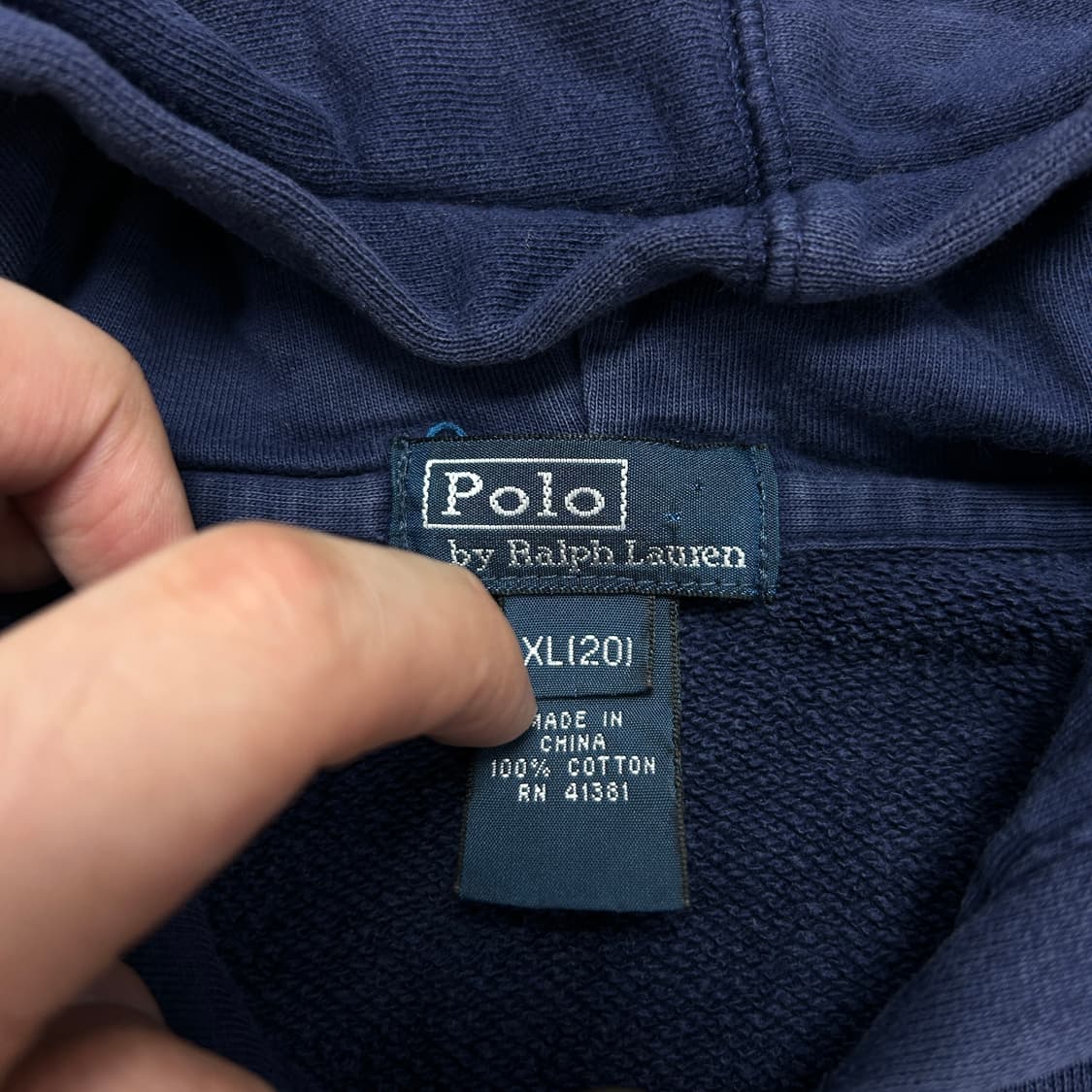 폴로 사이드라인 네이비 후드집업(20) 상품이미지2