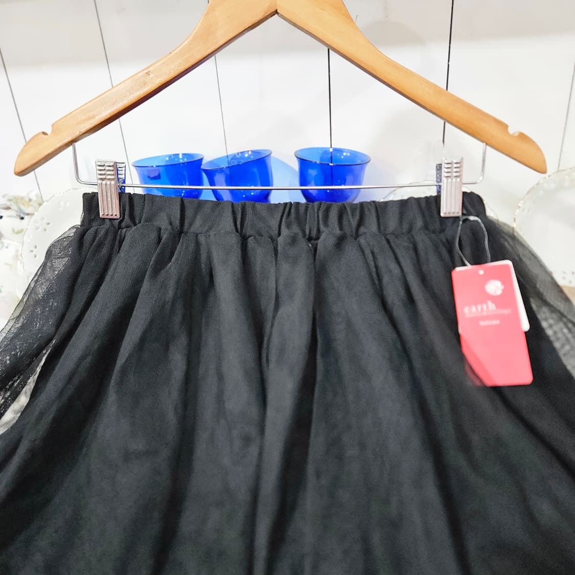 블랙 튤 스커트 상품이미지6