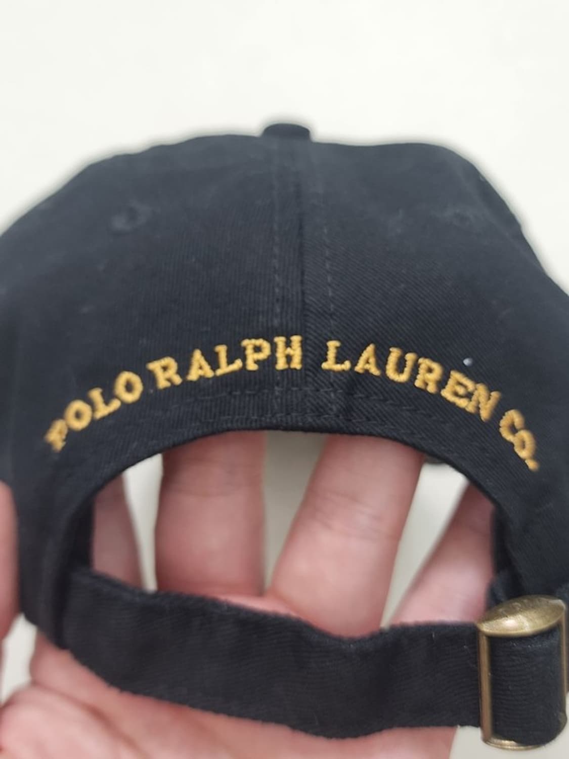 RALPH LAUREN 와펜자수 블랙볼캡 상품이미지5