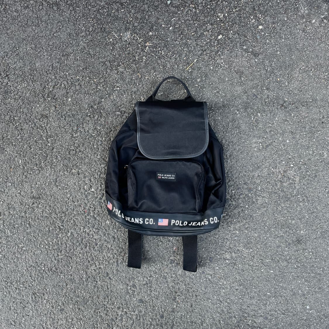 90s 폴로 성조기 복조리 미니 백팩 올드스쿨 가방  상품이미지2