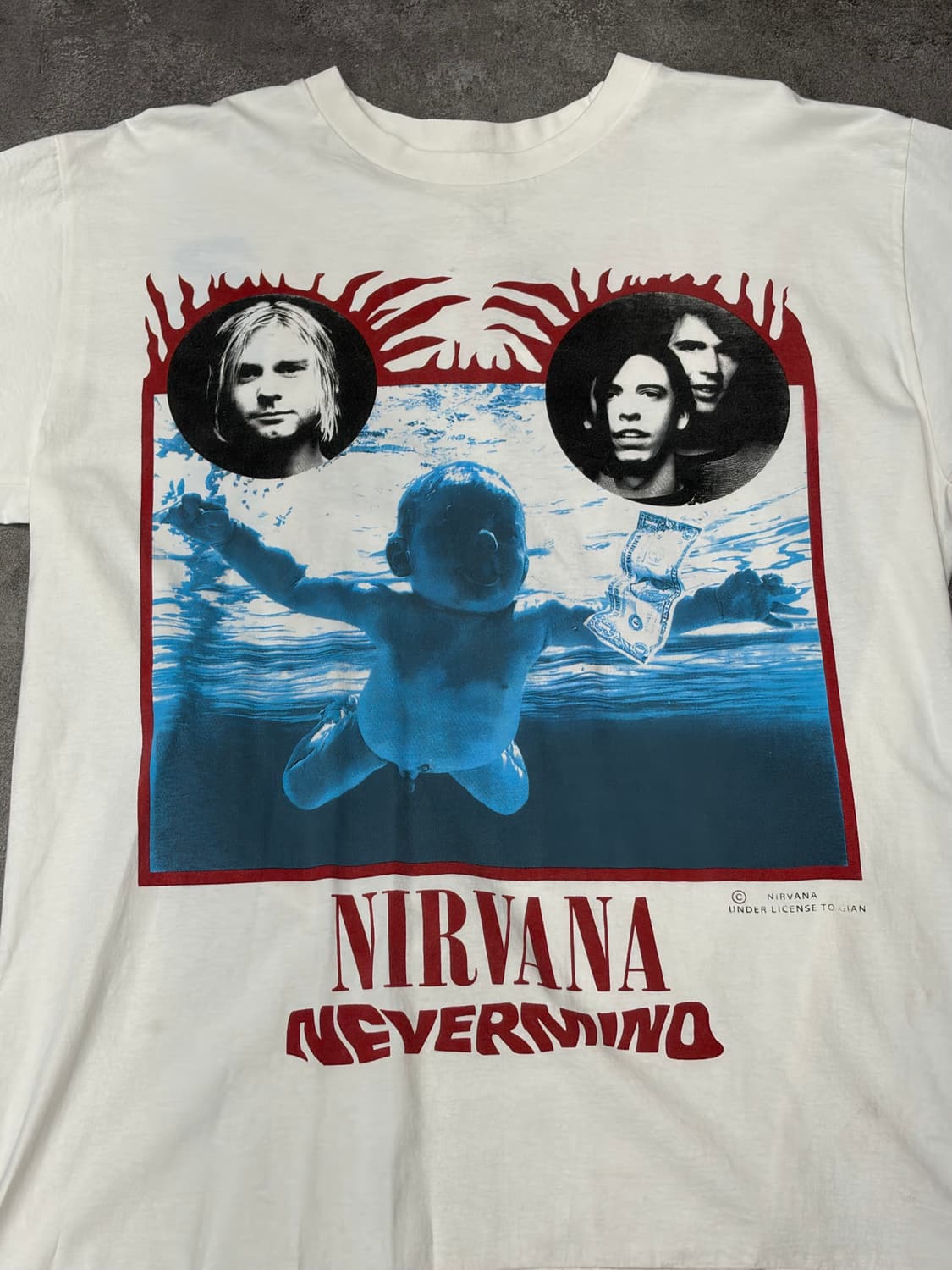 90s anvil t on reprint Nirvana Nevermind 상품이미지2