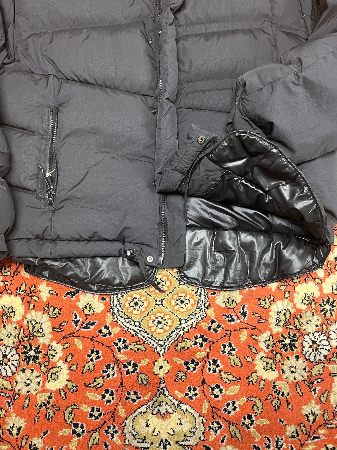 [M] 언어펙티드 UNAFFECTED 레이어드 패딩 블랙 상품이미지4