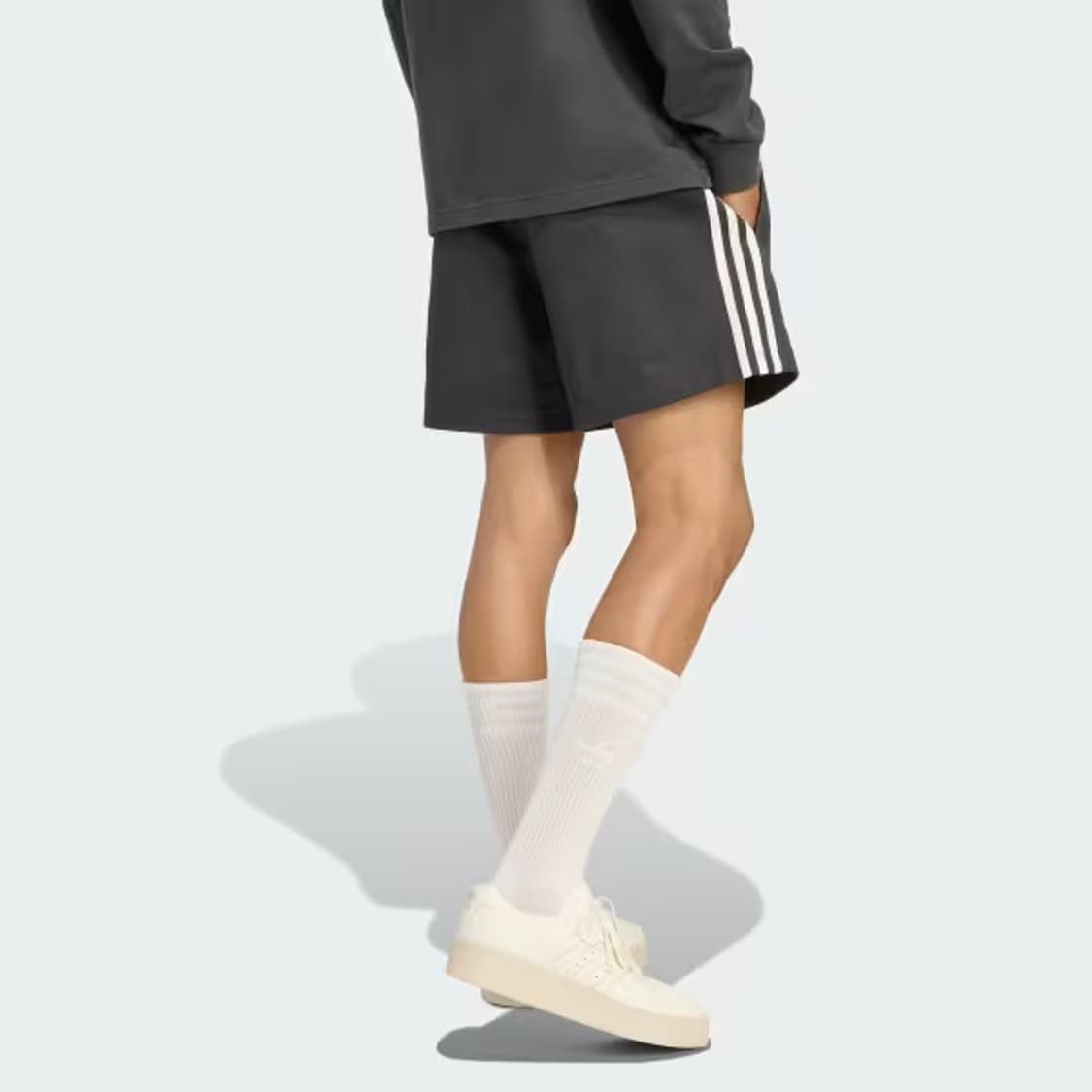 [XL] 아디다스 올블랙스 클래식 럭비 반바지 차콜(✨새상품) 상품이미지2