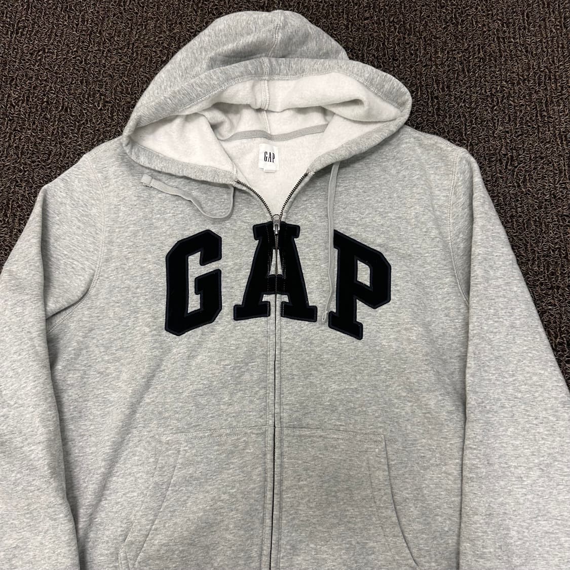 GAP 갭 기모 후드집업 그레이 L 상품이미지2