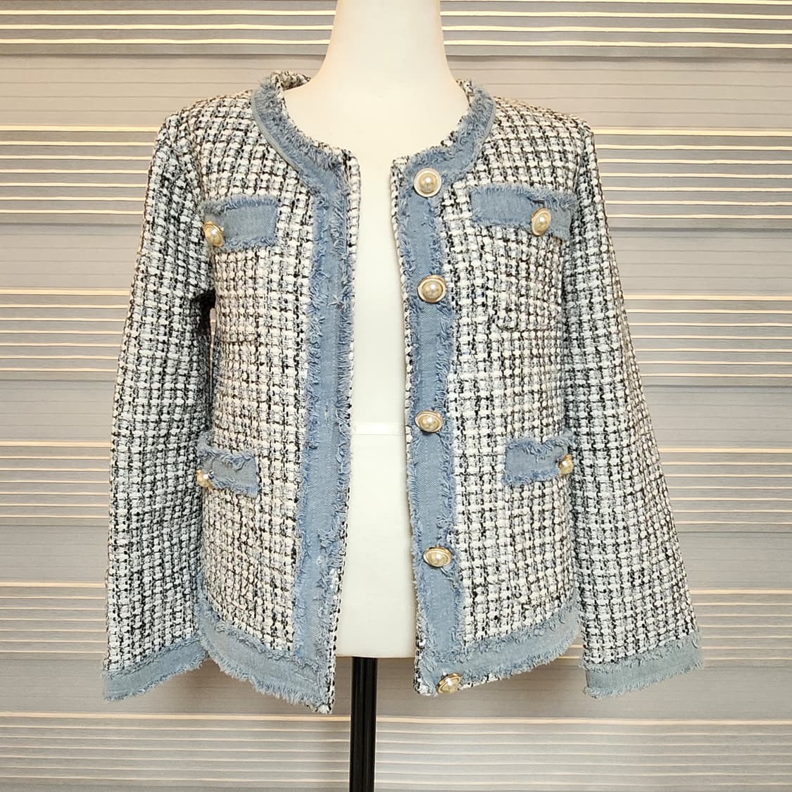 《새상품》트위드 자켓 상품이미지2