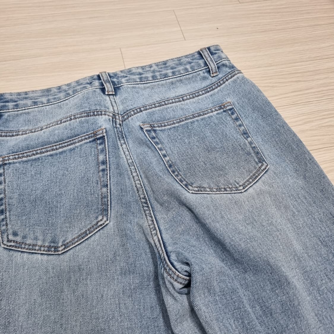 무탠다드 루즈 스트레이트 데님 라이트 인디고 30사이즈 상품이미지6