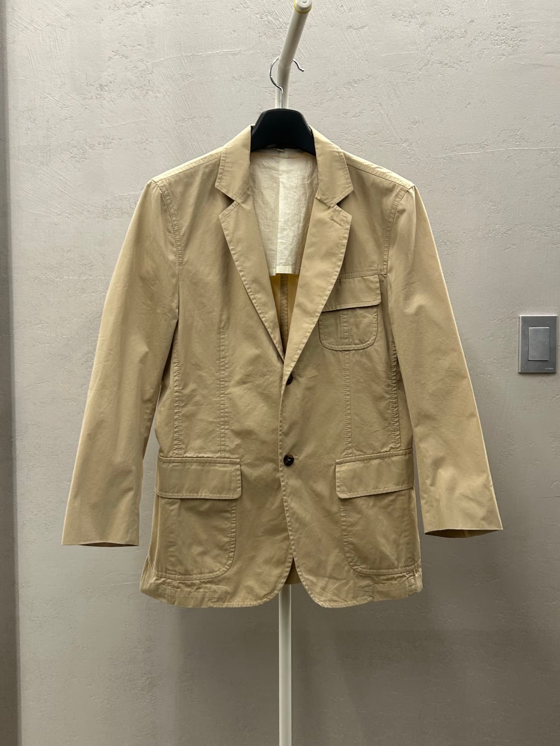 Burberry (버버리) 베이지색 면 혼방 남성 블레이저 상품이미지2