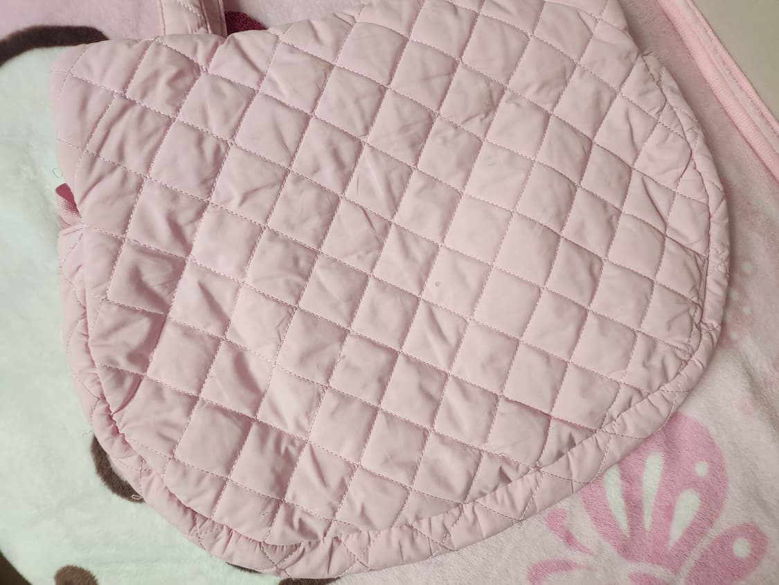 헬로키티 핑크 퀼팅 스팽글 빅  숄더백 상품이미지5