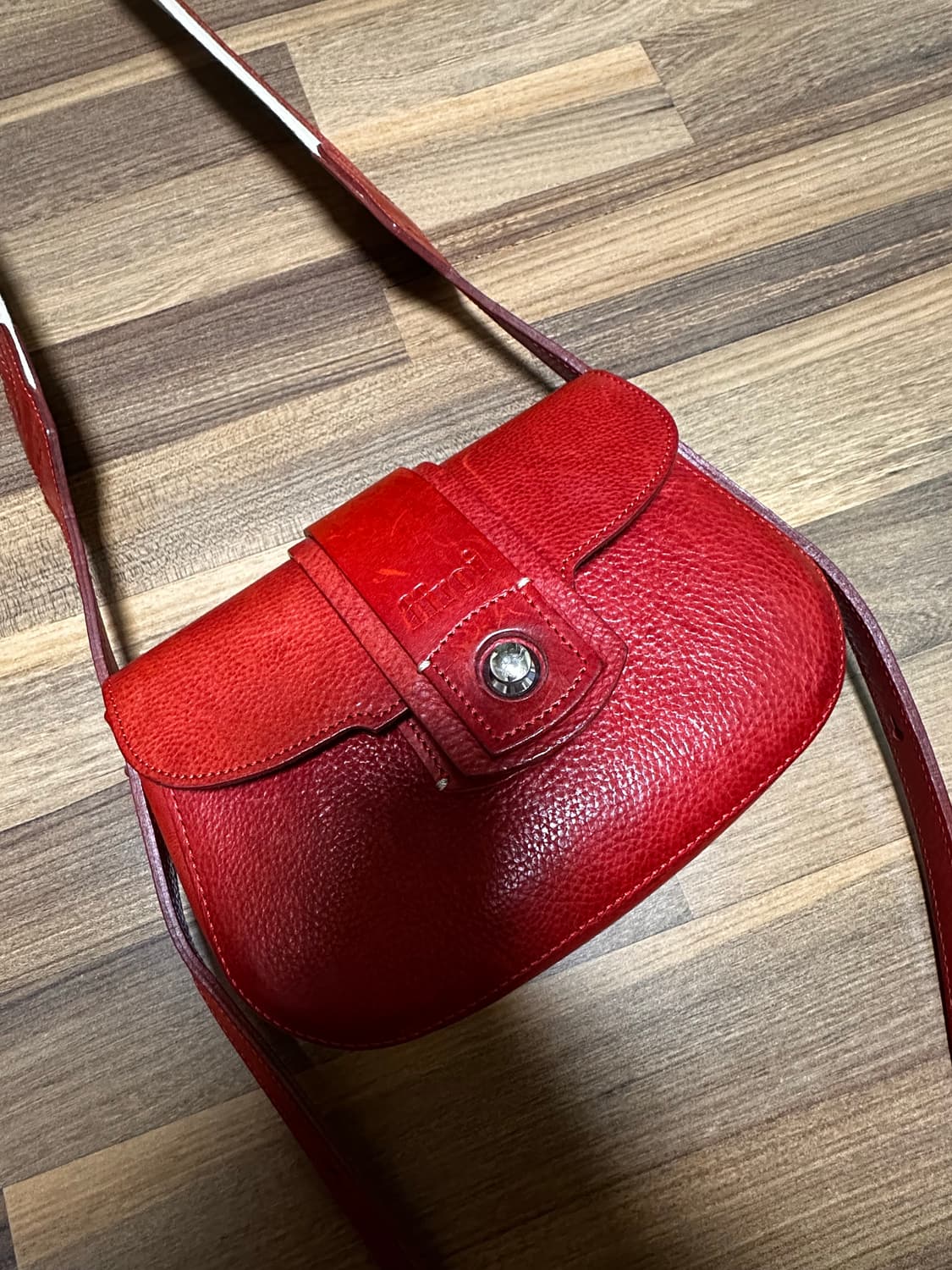 프루아 레드 가죽백 상품이미지2