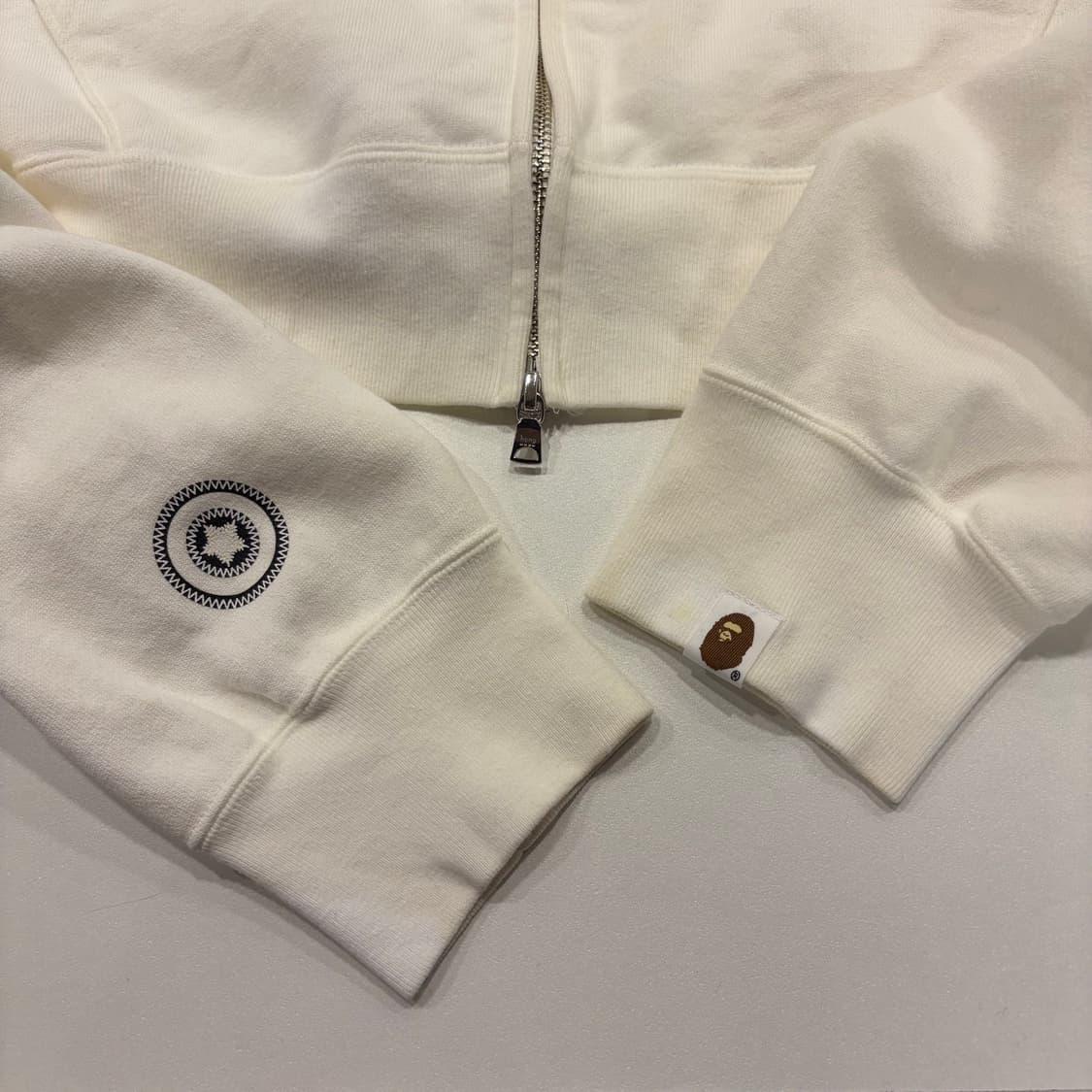 [XL] 베이프 샤크 후드 스티치 집업 카모 화이트 B776 상품이미지8