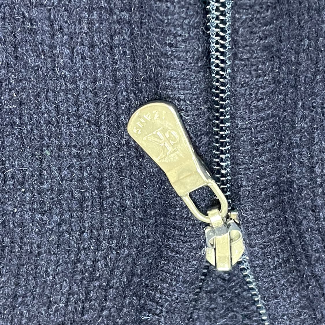 캘빈클라인진스 네이비 울 니트 집업 여성L 상품이미지4