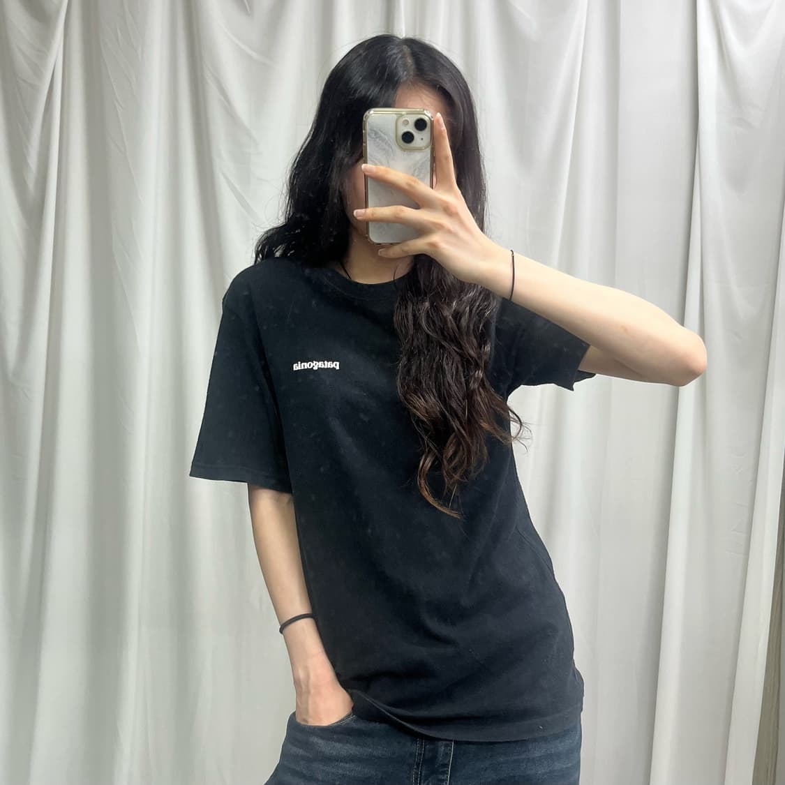 Patagonia black logo T-shirts  상품이미지1