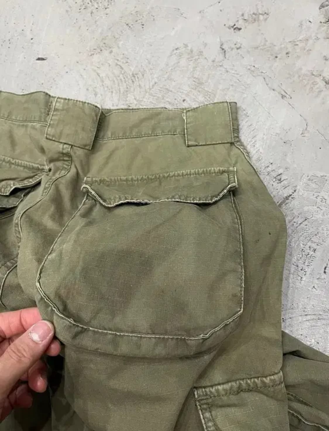 AMERICANINO 립스탑 버뮤다 카고 쇼츠 반바지 상품이미지4