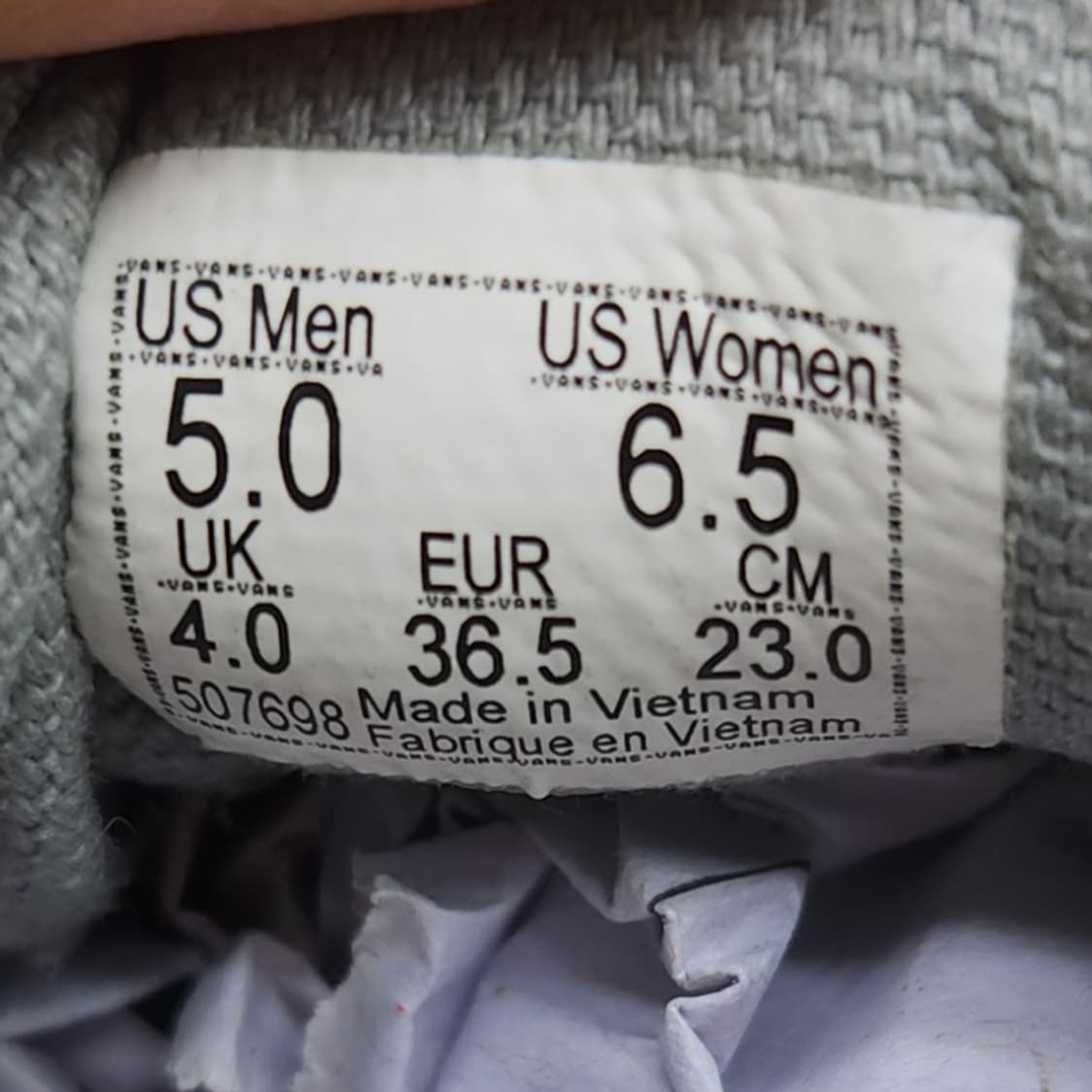 반스 올드스쿨 발라드블루 스니커즈 230 상품이미지6