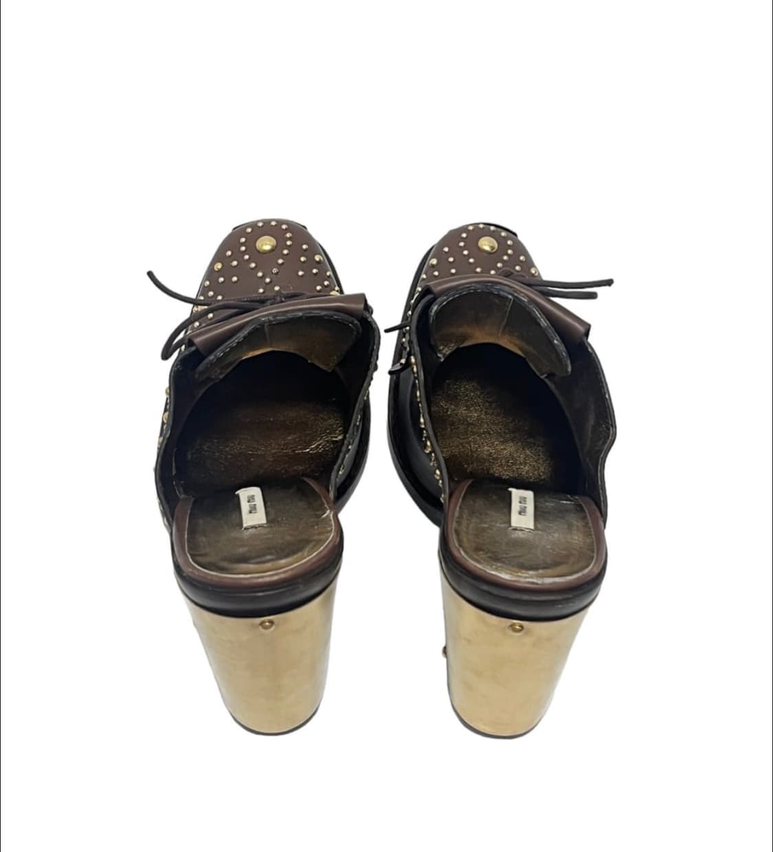 미우미우 힐 뮬 miu miu heel mules 상품이미지6