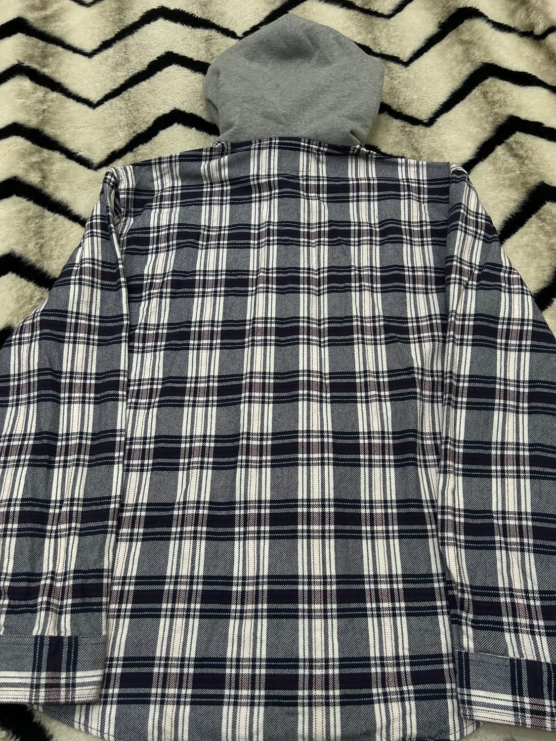 [XL]칼하트Wip 오티스 체크 후드셔츠 상품이미지4