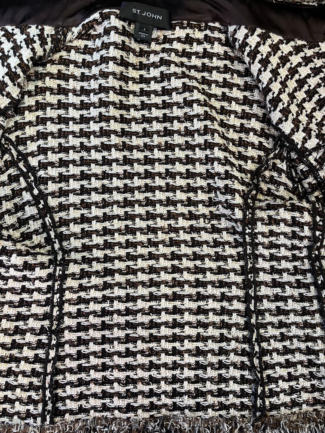 세인트 존 컬렉션 하운즈투스 트위드 자켓 · 미국제 상품이미지5