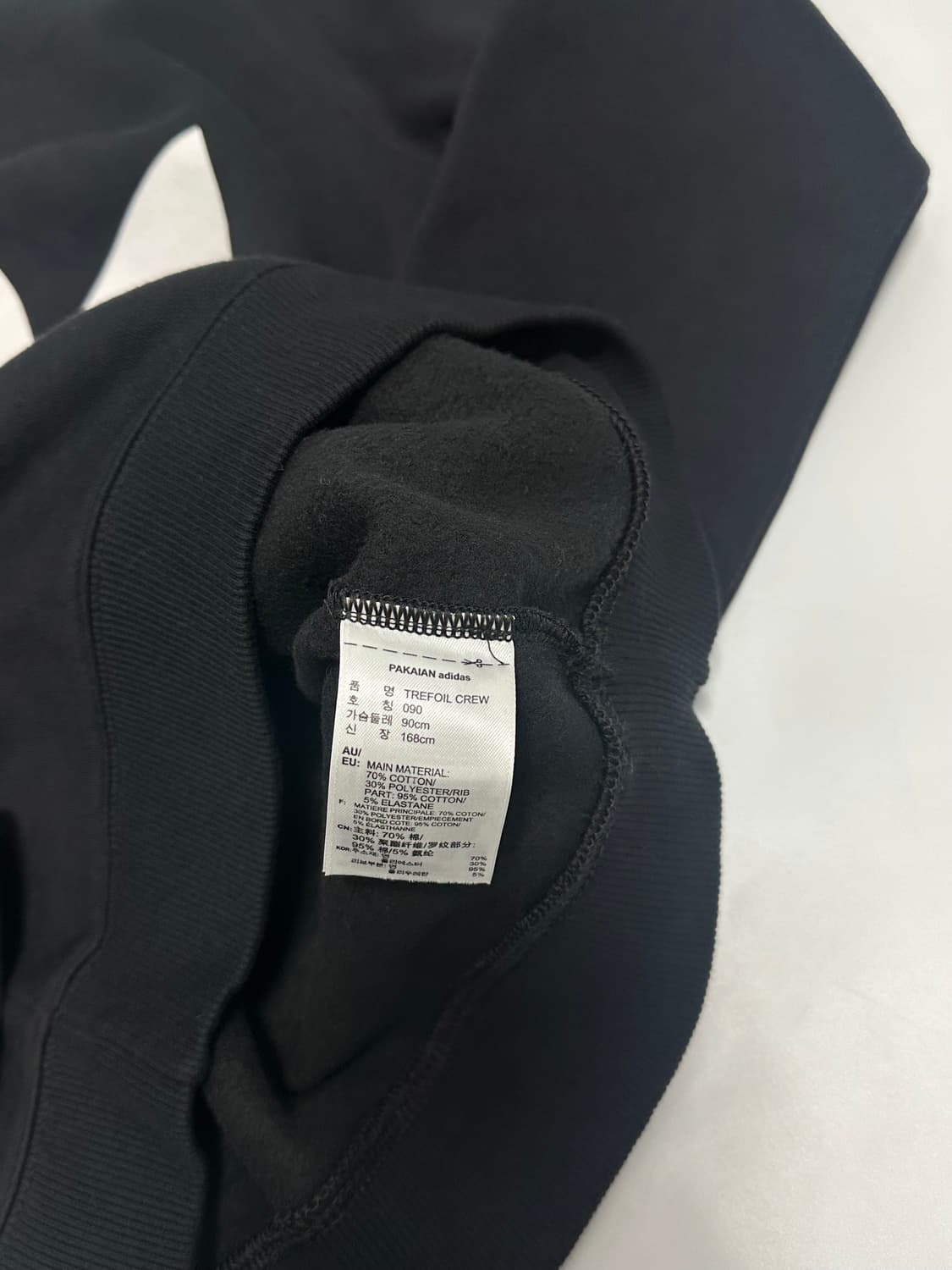 아디다스 빅트레포일 기모 크루넥 맨투맨 상품이미지6