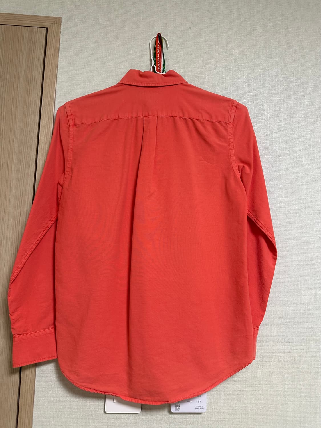 polo 빈티지 폴로 긴팔 셔츠 릴렉스핏 주황 당근 상품이미지8