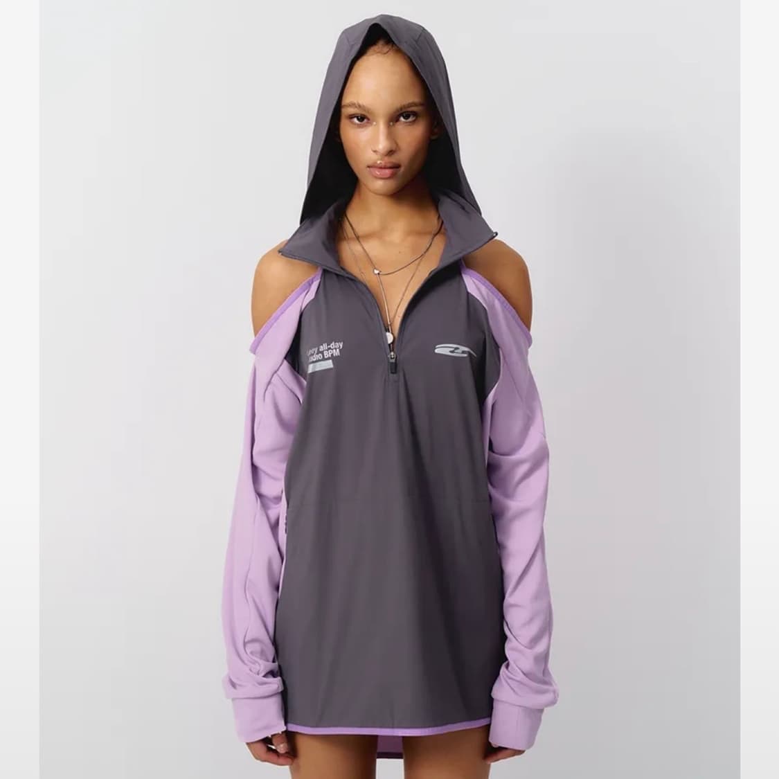 leey 오프숄더 후디 상품이미지1