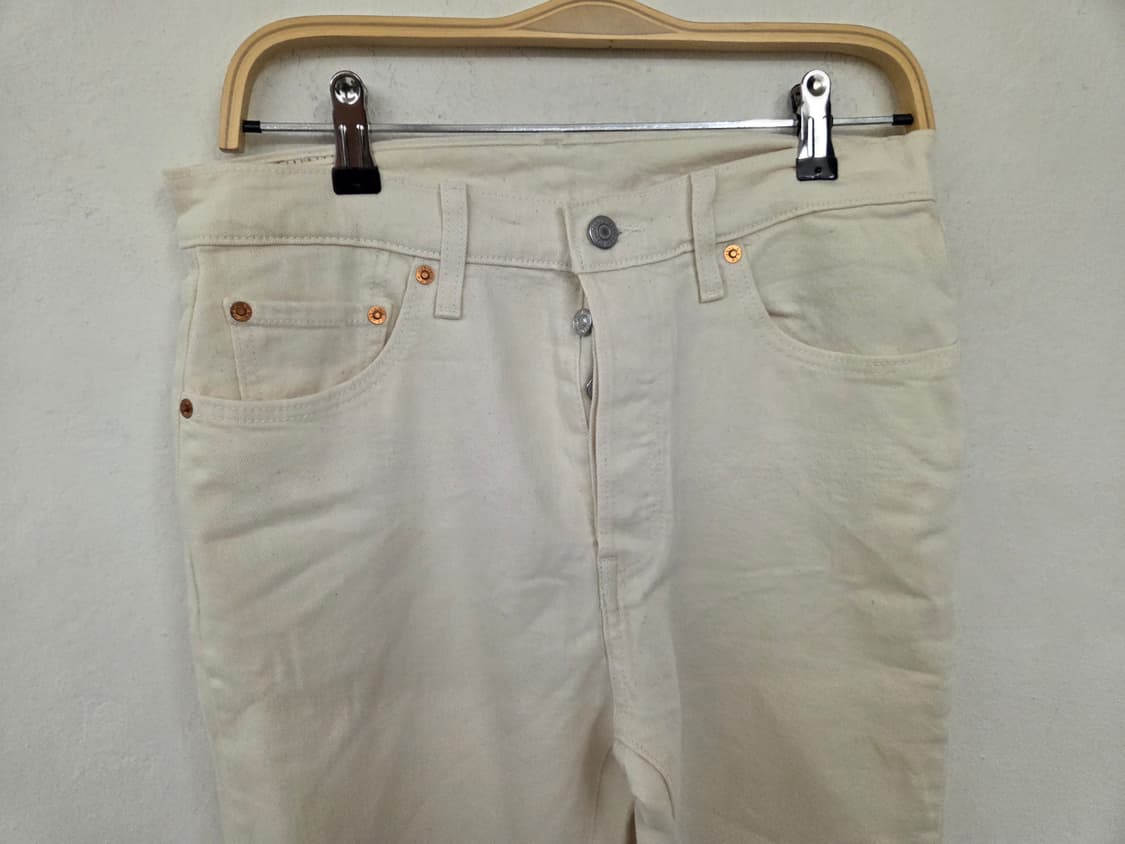 빅E 리바이스 501 프리미엄 크림색 청바지 상품이미지2