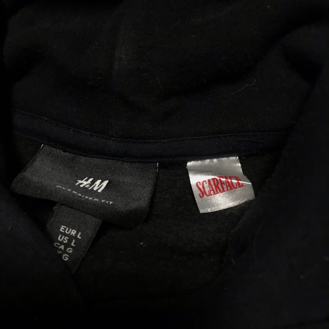 Hnm 스카페이스 콜라보 한정본 오버핏 알파치노 후드티 상품이미지5